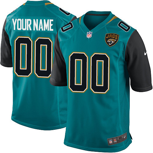 Youth Elite Nike Jersey Teal Green Home - Customized NFL Jacksonville Jaguars